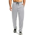 thumbnail image 2 of ADSSDQ Hiking Pants for Men Lightweight Athletic Pants Quick Dry with Zipper Pockets Running Track Workout Pants Light Gray 2XL, 2 of 4