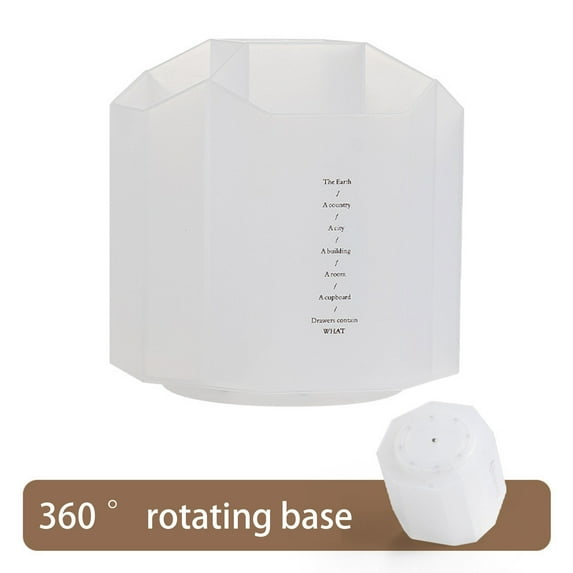 Ausyst Office Supplies 2023 5-grid Multi-function Large-capacity Desktop Storage Box Student Office Pen Bucket Makeup Brush Holder Rotating, 360-degree Rotating Personalized Pen Holder on Clearance