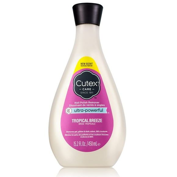 Quitaesmalte Cutex Gel ultrapotente, 450 ml, tropical
