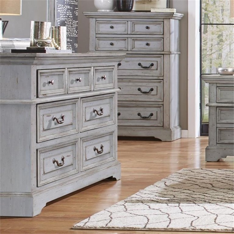 Bowery Hill 7-Drawer Dresser in Antique Grey Bowery Hill 7-Drawer Dresser in Antique Grey