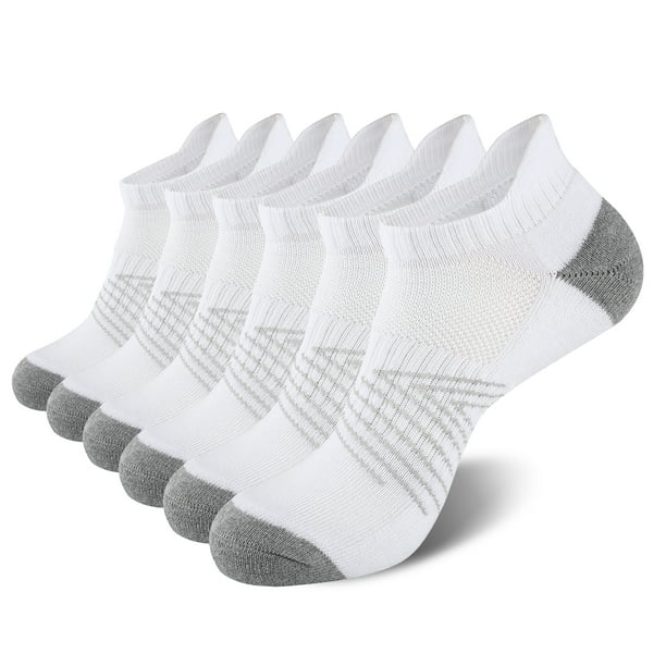 EALLCO Men's Athletic Ankle Socks Mens Cushioned Breathable Low Cut