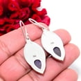 thumbnail image 2 of Purple Charoite - Siberia Designer Handmade 925 Sterling Silver Earring 1.76 Sku24, Purple Earring, Natural Gemstone Earring, 2 of 2