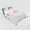 thumbnail image 3 of Ambesonne Pink Bedding Set 3 Pcs, Global Dots Heart Love, Twin, Pale Pink Fuchsia White, 3 of 3