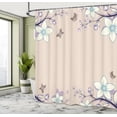 thumbnail image 4 of Ambesonne Floral Shower Curtain, Spring Art Branches Abstract, 69"Wx70"L, Cocoa Lilac, 4 of 4