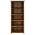 thumbnail image 5 of Farmhouse Open Wood Bookcase Bookcase Shelves Office Storage Brown, 5 of 8