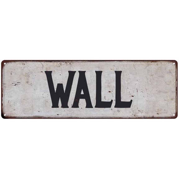 WALL Vintage Look Rustic Chic Metal Sign 6x18 106180036093