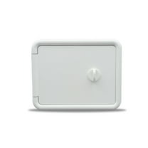 RV Camper Multi-Purpose Hatch Square Hole Back Polar White PN 94297