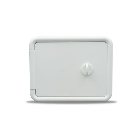 RV Camper Multi-Purpose Hatch Square Hole Back Polar White PN 94297