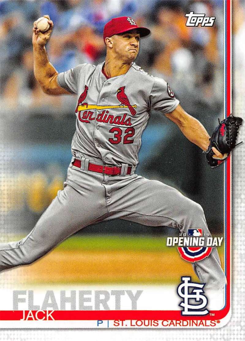 2019 Topps Opening Day #139 Jack Flaherty St. Louis Cardinals Baseball Card - 0