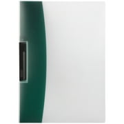 JAM Paper & Envelope Swing Lock Plastic Report Covers, 9 x 12, Dark Green, Sold Individually