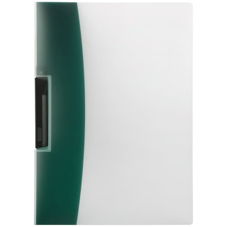 JAM Paper & Envelope Swing Lock Plastic Report Covers, 9 x 12, Dark Green, Sold Individually