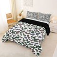 thumbnail image 2 of Erosebridal Teens Geometric Camouflage Full Size Comforter Sets 3 Pieces,Green Brown Abstract Camo Bedding Sets For Boys Girls,Black Reversible, 2 of 6