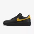 thumbnail image 1 of Mens Ni&ke Air Force 1 Low Leather Black University Gold Ni&ke ID Kobe Mamba, 1 of 6