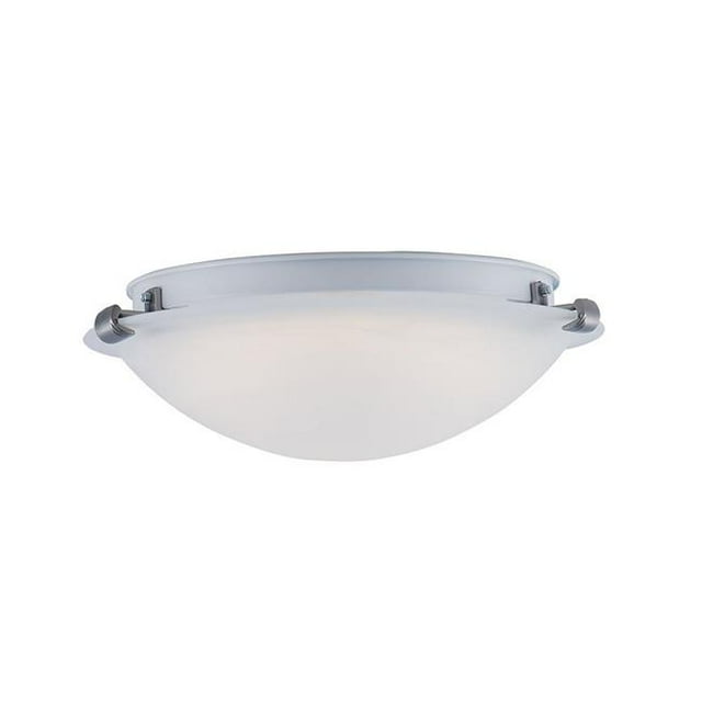 12 in. LED Alabaster Cloud Flush Mount, 4000K Cool White Glass Light Fixture, Dimmable