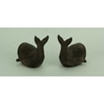 thumbnail image 3 of Rustic Brown Cast Iron Stubby Whale Bookends, 3 of 4
