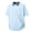 Light Blue, variant on Mens Polo Shirts Vertical Striped Collar Casual Loose Short Sleeved Men'S Clothing
