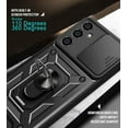 thumbnail image 7 of FIEWESEY For Samsung Galaxy S23 FE Case,Military Grade Shockproof Protective Phone Case Cover with Enhanced Metal Ring Kickstand Compatible with Samsung Galaxy S23 FE (Black), 7 of 7