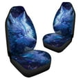 thumbnail image 3 of Chririnla Car Front Seat Cover Set of 2, Art Wolf Design Auto Universal Interior Accessories, Breathable Automobile Seat Cover for Cars Truck Van SUV, 3 of 7