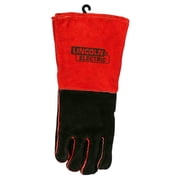 Lincoln Electric Industrial Leather Red and Black Welding Gloves