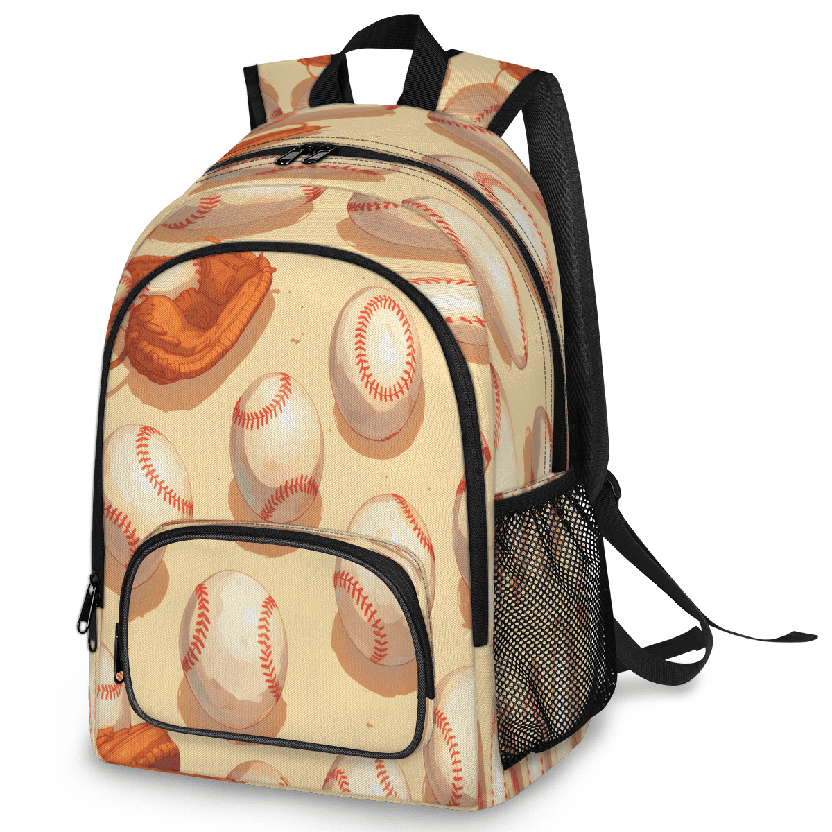 Herdesigns Baseball Laptop Backpack for Women Men, 18.3 Inch Ball Game Large Computer Backpacks Fashion Teacher Nurse Bag Casual Daypack for Work Travel