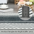 thumbnail image 6 of HOMERRY Washable Area Rug 9' x 12' Rug for Living Room Geometric bordered Pattern Carpet, Dark Gray, 6 of 7