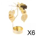 thumbnail image 1 of Candelero giratorio,Candelabro giratorio accesorios para estantes,Candelero con bandeja Portavelas para té,Candelero para velas de pilar cónicos,Candelero de escritorio Portavelas romántico, 1 of 8
