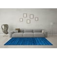thumbnail image 3 of Ahgly Company Indoor Square Abstract Light Blue Modern Area Rugs, 6' Square, 3 of 4