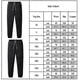 thumbnail image 4 of Men's Plain Winter Warm Fleece Drawstring Casual Pants Trousers Bottoms, 4 of 4