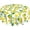 Lemon-4, variant on Leaf Fall Tablecloth Round 60 Inch Thanksgiving Tablecloth Circular Waterproof Maple Leaf Tablecloth Cloths Washable Polyester Tabletop Runner for Kitchen Party Picnic Dining Decor