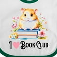 thumbnail image 4 of Inktastic I Love Book Club Girls Baby Bib, 4 of 4