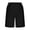 Black, variant on CHGBMOK Women Bermuda Shorts High Waisted Linen Casual Pleated Wide Leg Summer Shorts Elastic Waist Shorts with Pockets
