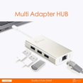 thumbnail image 2 of Adaptador de concentrador USB tipo C j5create con Gigabit Ethernet y 3 puertos USB 3.0, 2 of 5