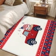 thumbnail image 5 of Independence Day Washable Area Rug 4 x 6 ft Truck Plaid, Soft Non Slip Rugs Stain Repellent Indoor Felt Carpet for Living Dining Room Bedroom Home Office, 5 of 9