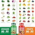 thumbnail image 6 of Whole Food Fruits & Veggies Supplement – 30 Servings (90 Capsules) | Daily 3 Caps = 5 Servings of Fresh Produce | Natural Nutrition for Adults & Kids, 6 of 9