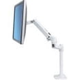 thumbnail image 1 of 32 in. LX Desk Tall Pole Mount Monitor Arm for Monitor, Bright White, 1 of 1