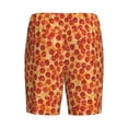 thumbnail image 5 of Naloa Pizza Men's Short Pajama Pants, Lounge Comfort Shorts with Elasticized Waistband and Side Pockets - Medium, 5 of 9