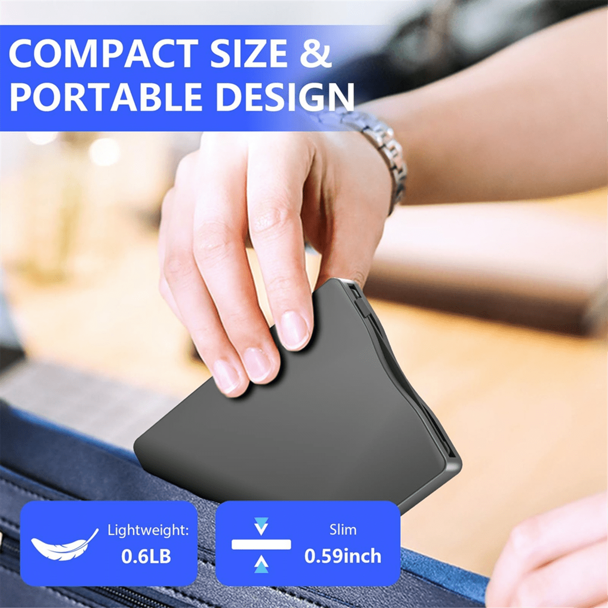 Floppy Disk Reader, 3.5 Inch External Drive with USB Type-C, Portable FDD for Laptop PC