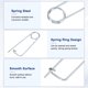 thumbnail image 2 of Uxcell 8-Pack Pin de Seguridad de Pasador en Forma de Broche, Pines de Acero de Resorte M2x45mm, Sujetadores de Broche de Bloqueo Rápido, Clips Retenedores Pesados, 2 of 7