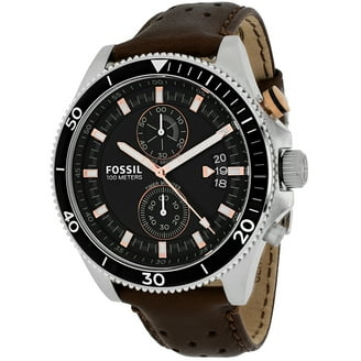 Fossil Men Grant Brown Leather Strap Watch (Style: FS5241
