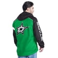 thumbnail image 2 of Men's G-III Sports by Carl Banks Kelly Green/Black Dallas Stars Lateral Half-Zip Hoodie Jacket, 2 of 2