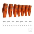 thumbnail image 1 of KFFKFF Excavator Bucket Teeth with Pins, 7 Pack 684447 Bucket Tooth Set Fits 5/8-in Buckets Edge, Heavy Duty 7.34 in Bolt on Digging Buckets Teeth Replacement, 1 of 9