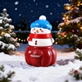 thumbnail image 6 of Mini Christmas Lighted Snowman Figurine Glittering Tabletop Decoration Ornament Figurine Night Light Lamp Holiday Centerpiece, 6 of 7