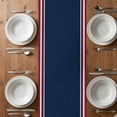 thumbnail image 6 of Navy Blue Red Stripe Table Runner - 72 Inch Long, Kitchen Dining Table Runner Dresser Scarves, Coastal Nautical Rudder Farmhouse Farmhouse Decor for Coffee Tables Wedding Party Banquet, 6 of 8
