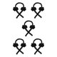 thumbnail image 2 of Vogacara Cinta para rizar el cabello Cinta para el cabello Espuma sin calor Pinza para el cabello Reutilizable Diadema portátil para envolver, Negro Type2 NO2 Vogacara CBP113527, 2 of 6