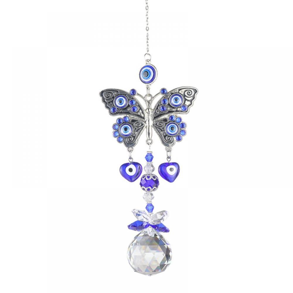 Blue Devil's Eye - Devil's Eye Crystal Sun Catcher Pendant,Hanging ...