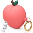 thumbnail image 1 of IBAOLEA Peach Case Compatible with IBAOLEA AirPods Pro Case, 3D Cute Design Case Cover with Keychain, Supports Wireless Charging (Peach) [US Patent Registered] Red, 1 of 9