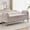 Khaki, variant on BaseBeauty 66.5" Bedroom Storage Bench for End of Bed King Size with Zipper Pocket, Green