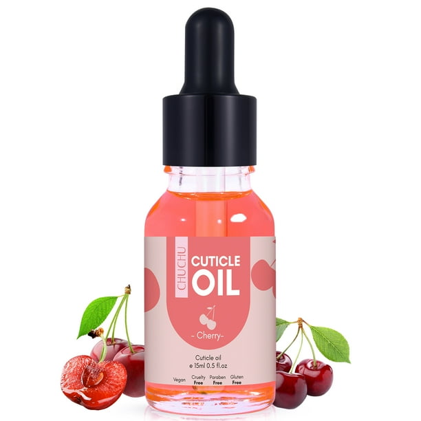 CHUCHU Nail Cuticle Oil Jojoba Essence Cutical Oils for Dry Cracked Damaged Cuticles Nails Care Natural Cuticula Vitamin E