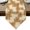 Beige, variant on Brown Patchwork Table Runner Linen Burlap Table Runner 120 Inches Long Farmhouse Vintage Plaid Linen Texture Dresser Scarves for Kitchen Island Coffee Dining Room Party Holiday Decoration 13"x120"