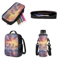 thumbnail image 3 of ZUXONGSY Horse Sunset Cloud Print Kids Backpack for Boys Girls Simple School Bag with Lunch Box Bag,Pencil Case and Water Bottle Holder 4 in 1 Backpack Set with Adjustable Padded Straps, 3 of 6